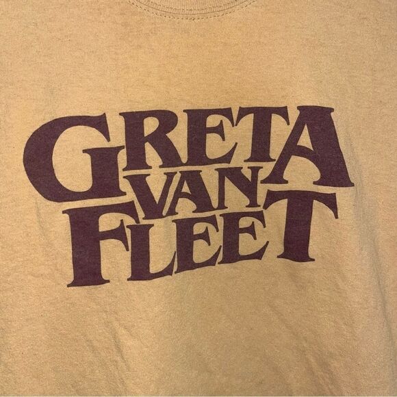 Greta Van Fleet Mustard Yellow Band T-Shirt - Picture 3 of 7